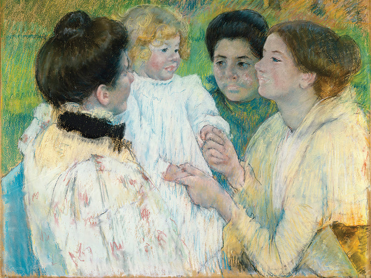 Mujeres admirando a un niño (1897) Lienzo