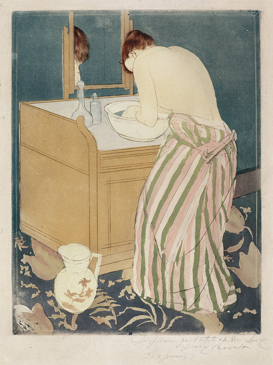Woman Bathing (1890-1891) Canvas Print