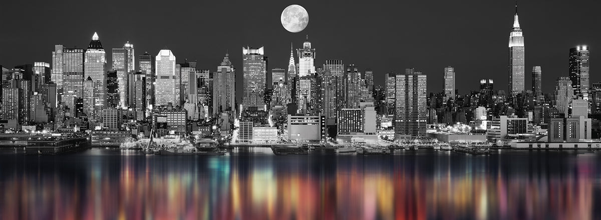 Manhattan Color Pop with Moon