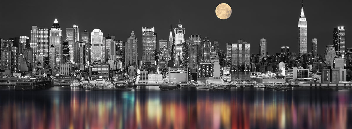 Manhattan Color Pop with Yellow Moon 2