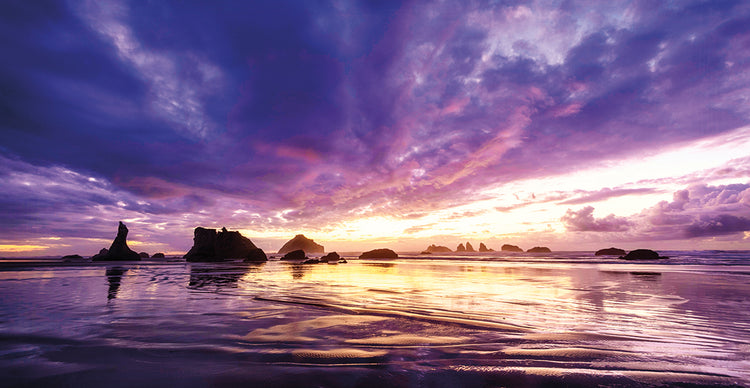 Cielos violetas Lienzo