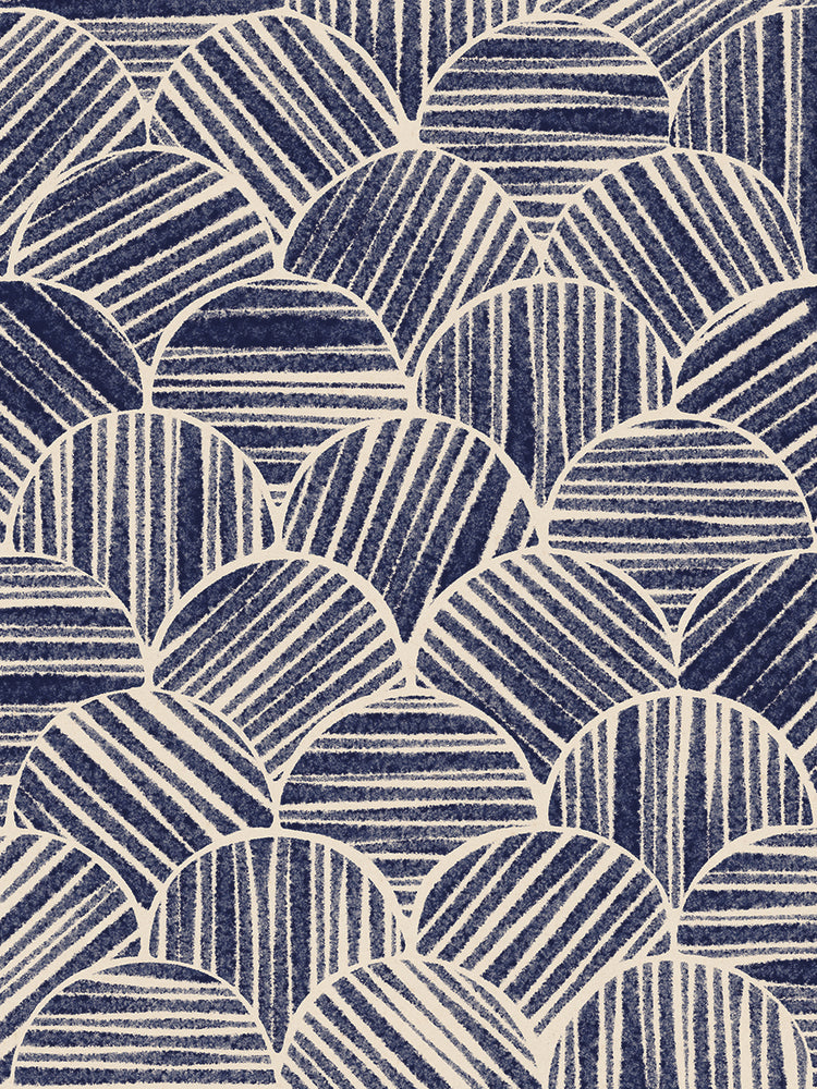 Navy Blue Striped Pattern #2