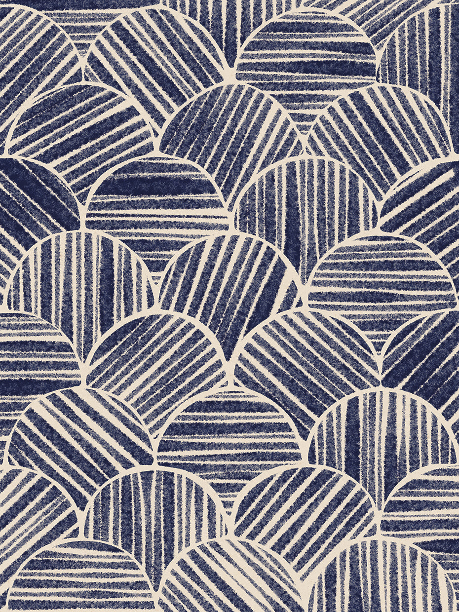 Navy Blue Striped Pattern #2