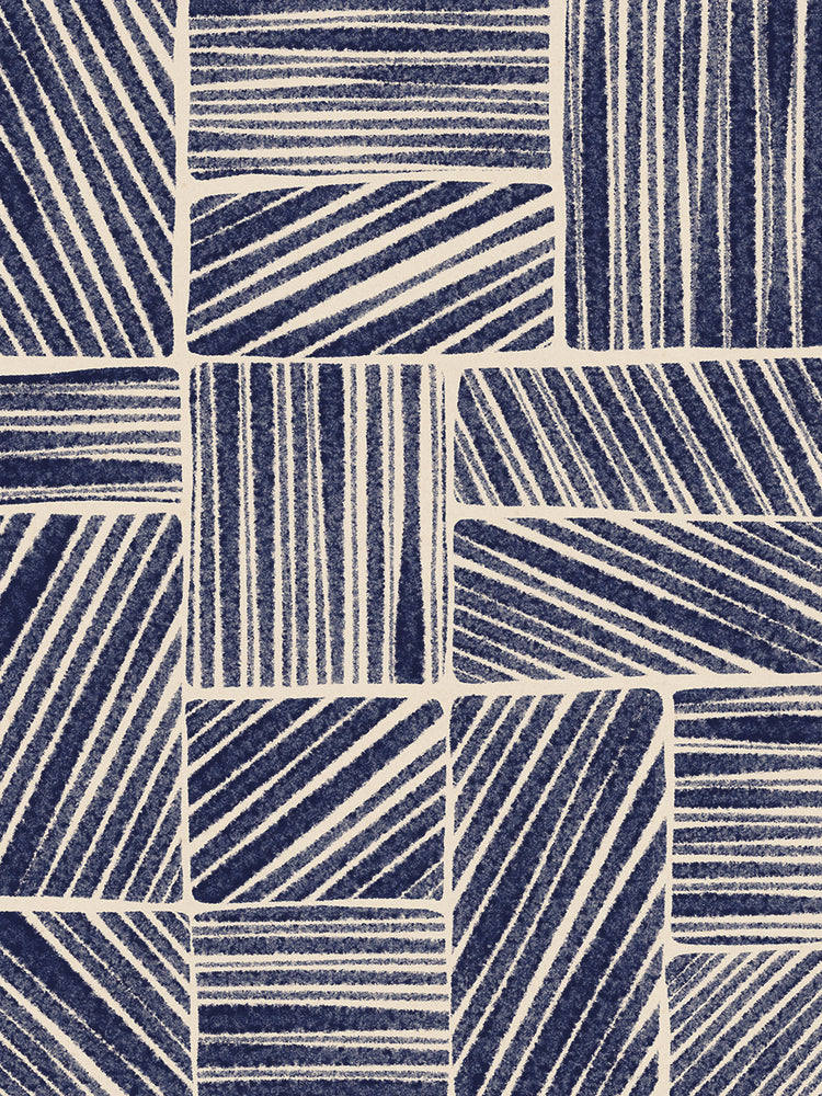 Navy Blue Striped Pattern #3