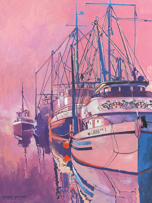 Rose Colored Harbor Canvas Print