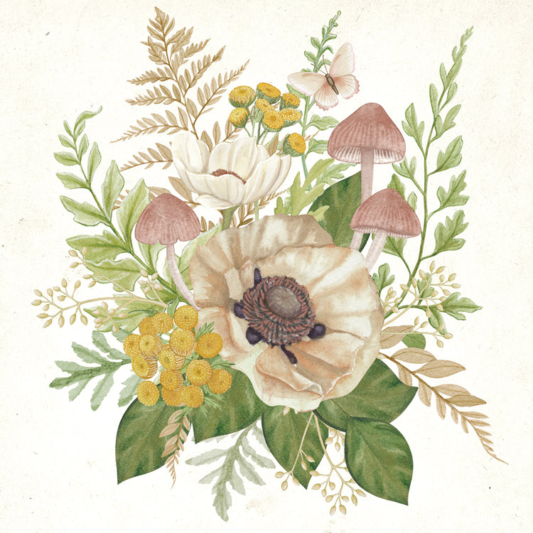 Cottage Ferns & Mushrooms 2