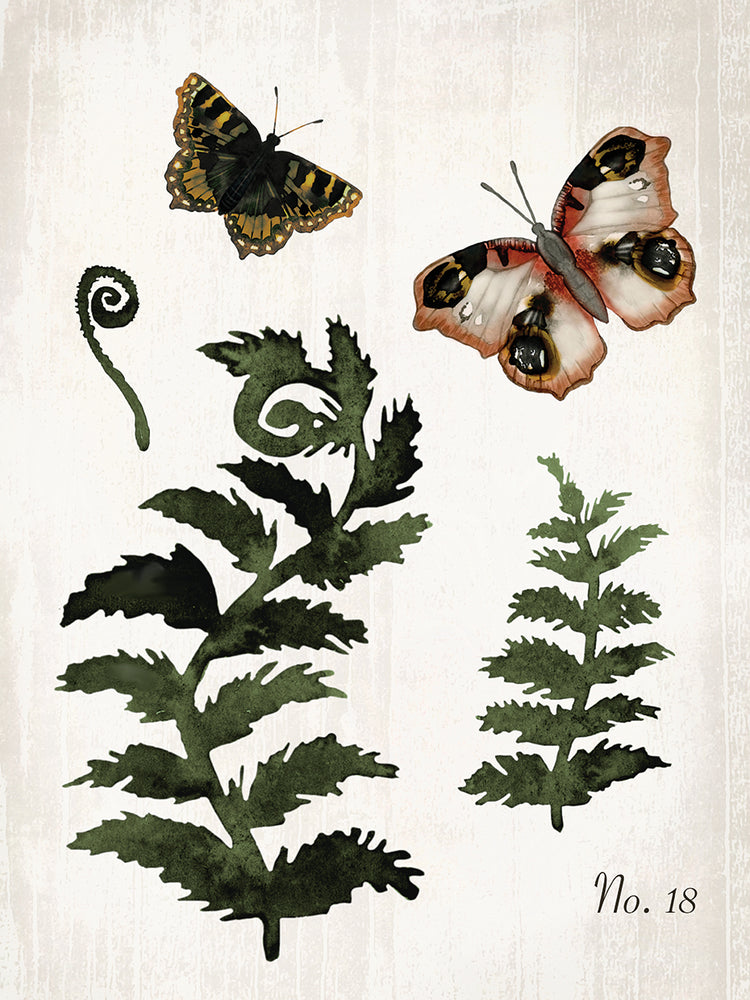 Trío de mariposas 1 Lienzo