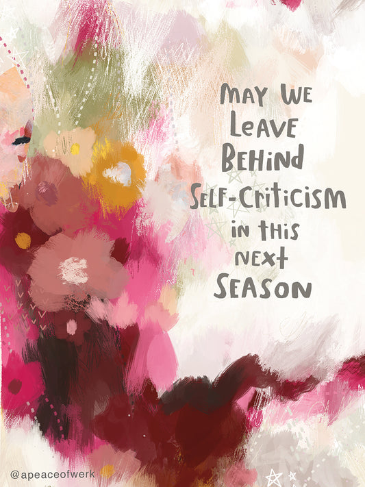 Leave Self-Criticism Canvas Print