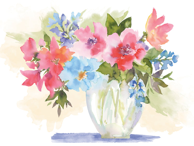 Floral Vase in Pastels 1