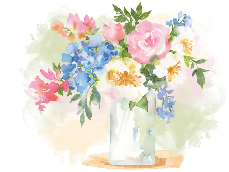 Floral Vase in Pastels 2
