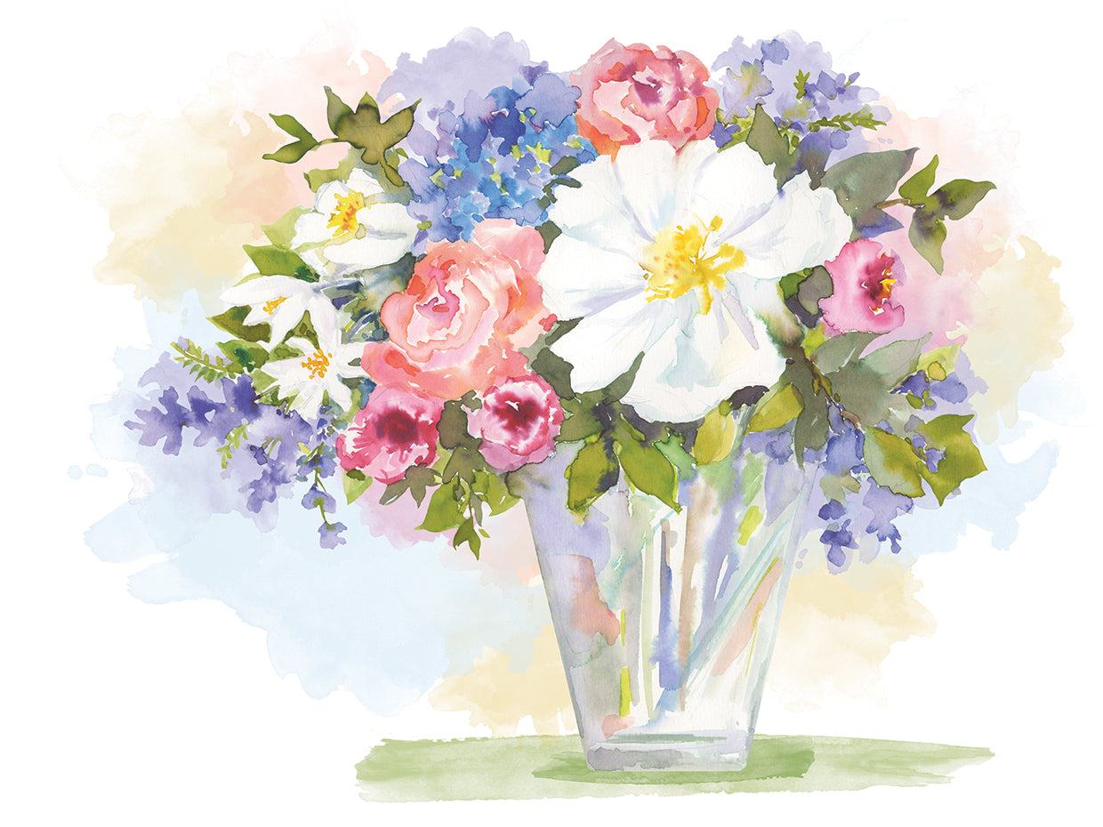 Floral Vase in Pastels 3