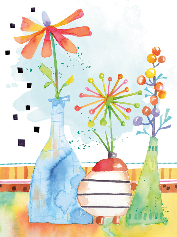Whimsical Floral Vignette 1