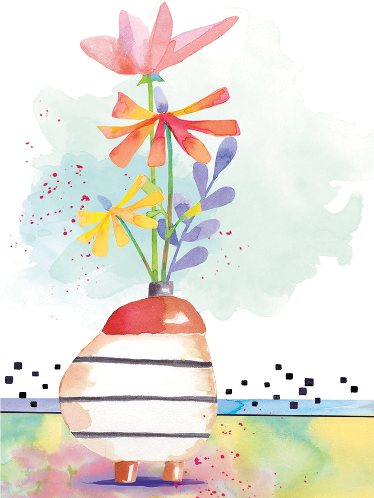 Viñeta floral caprichosa 3 Lienzo