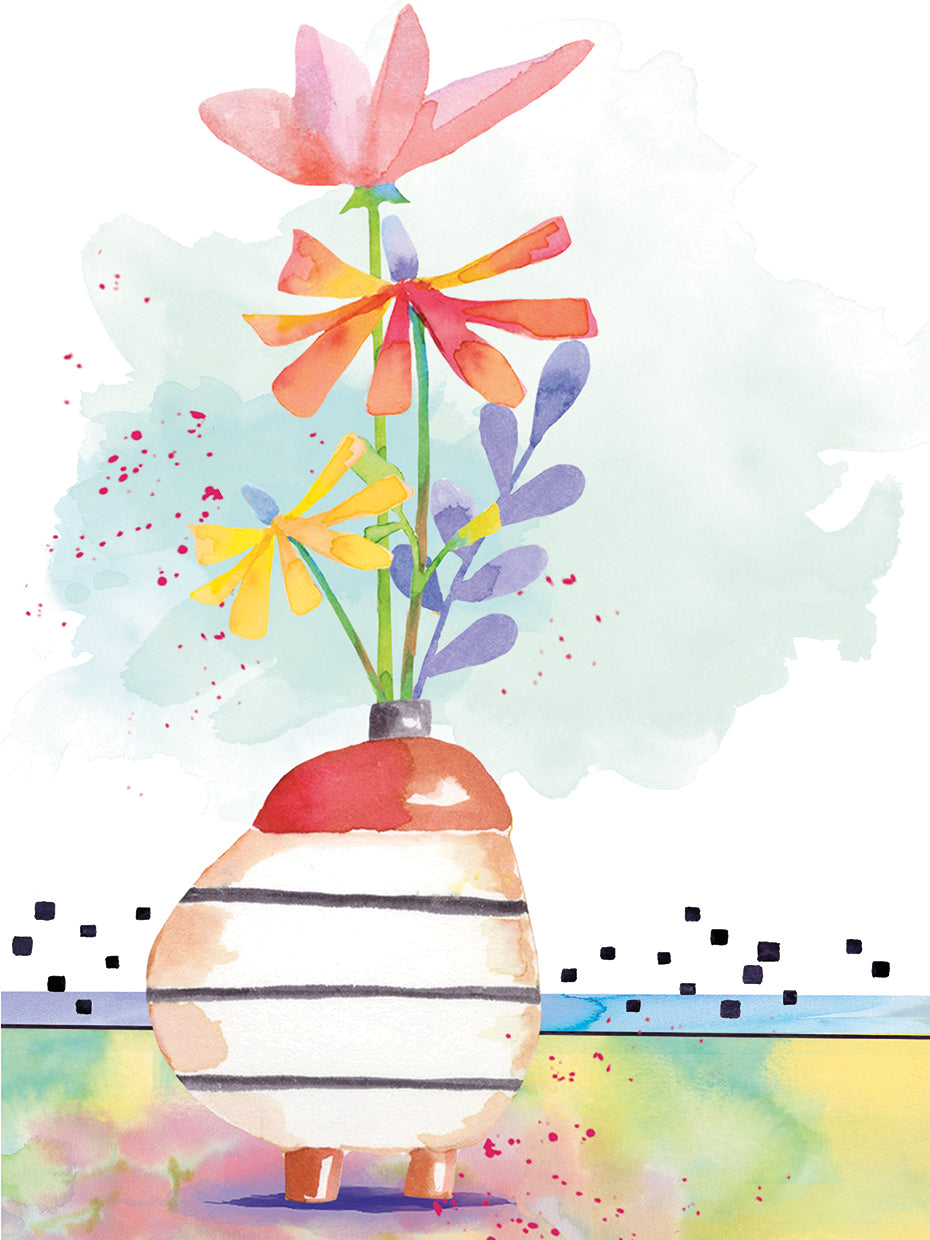 Whimsical Floral Vignette 3