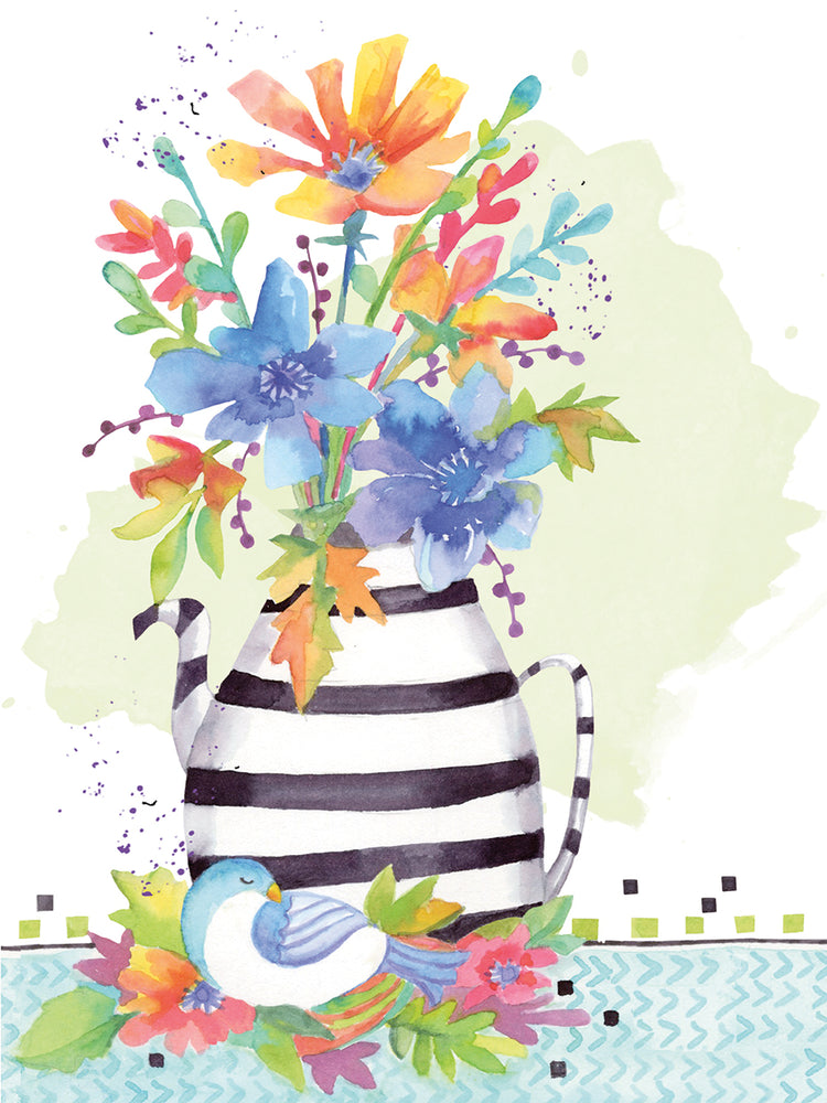 Viñeta floral caprichosa 4 Lienzo