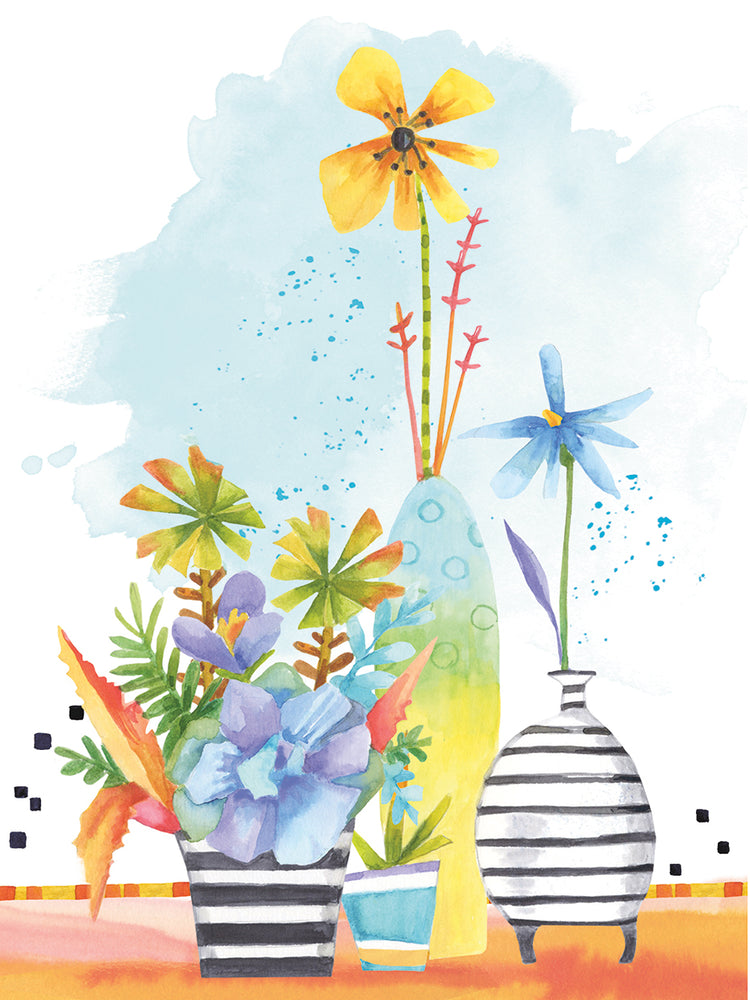 Whimsical Floral Vignette 6