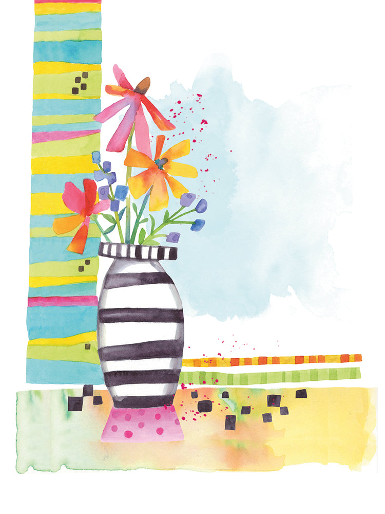 Viñeta floral caprichosa 7 Lienzo