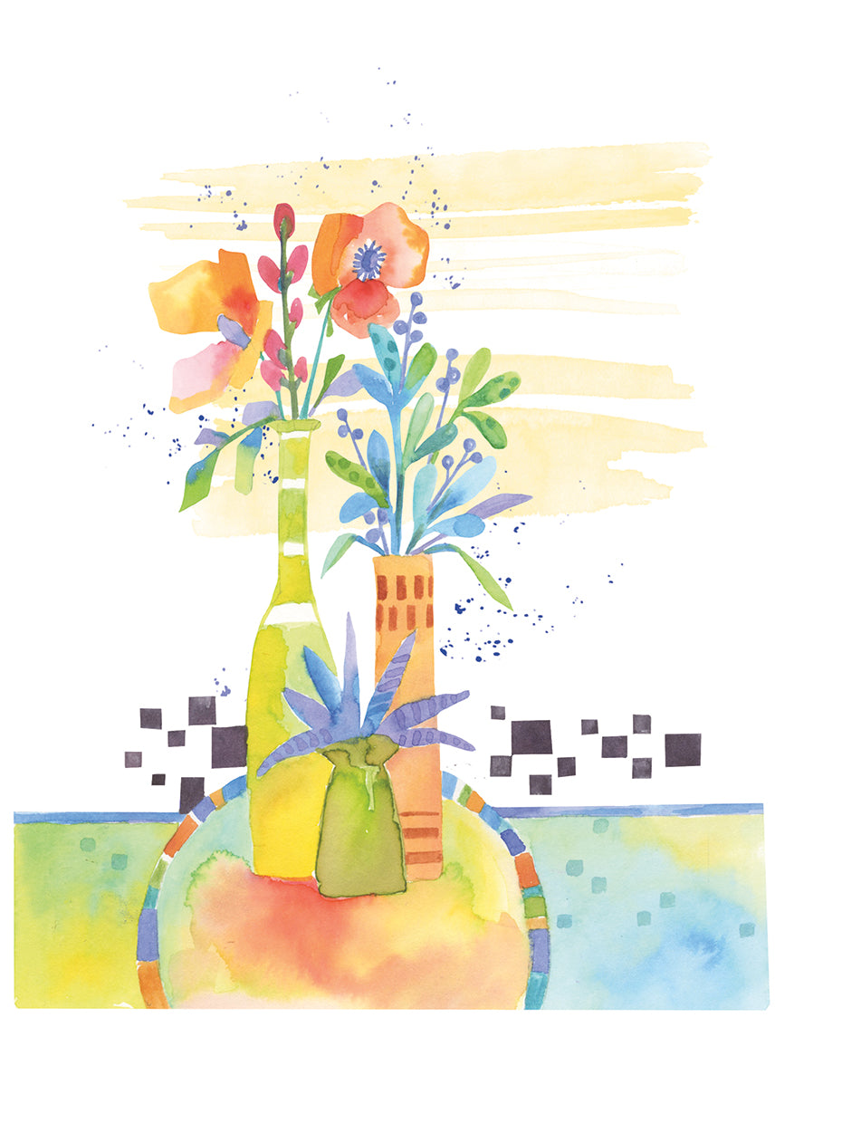 Whimsical Floral Vignette 8