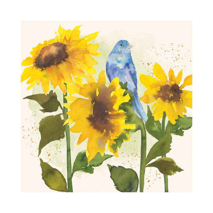Sunflower Garden with Bird 5