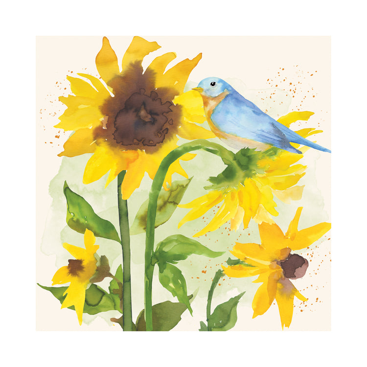 Sunflower Garden with Bird 6
