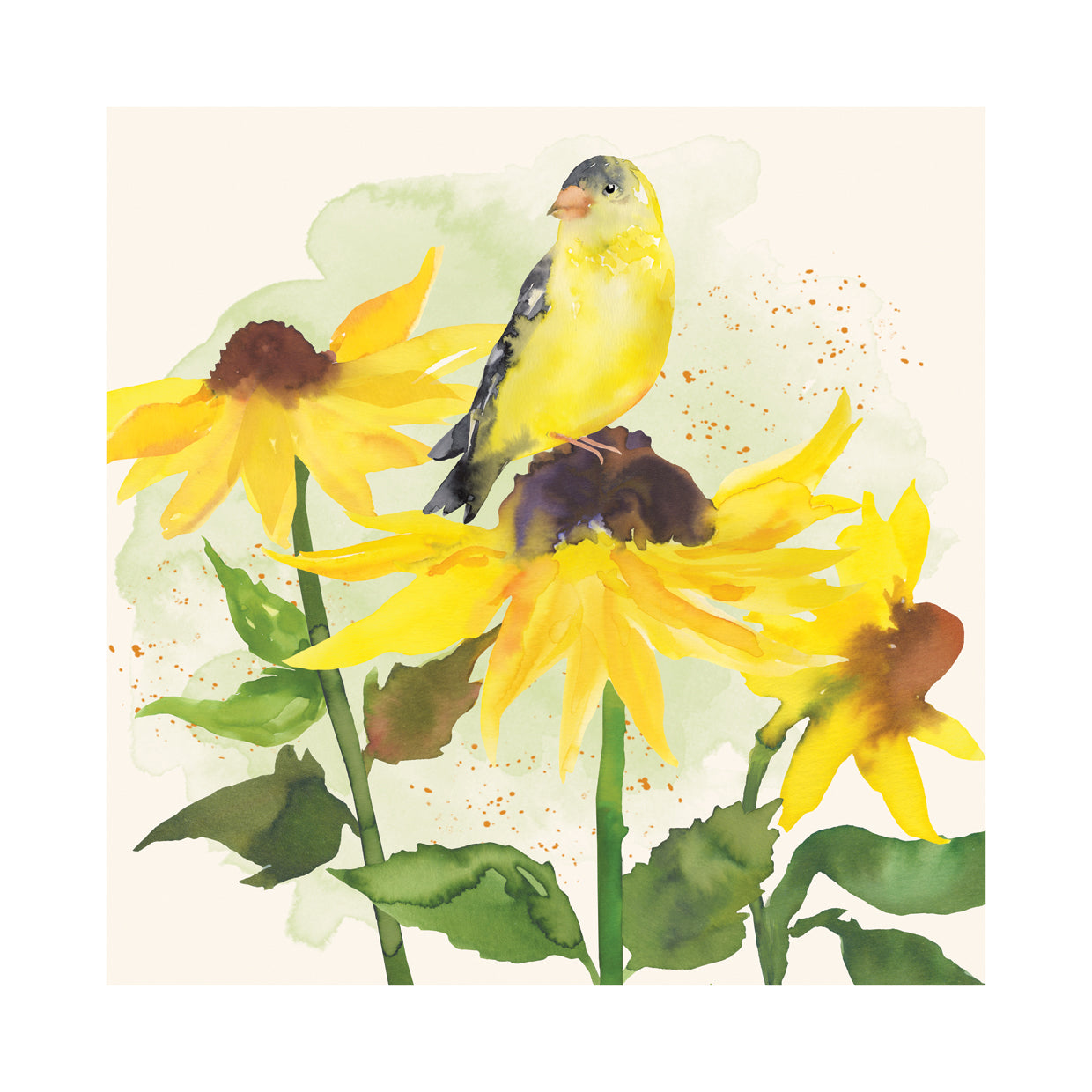 Sunflower Garden with Bird 7