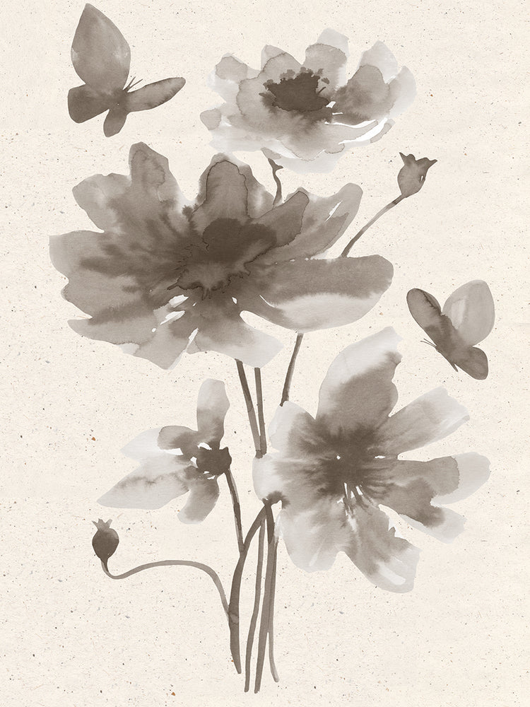 Taupe Floral Botanical 4