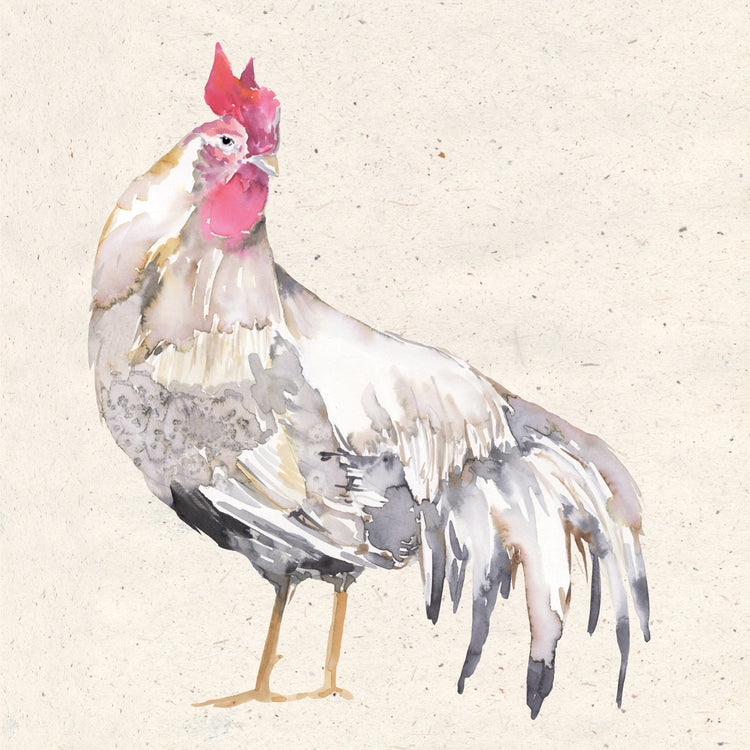 Watercolor Rooster 4