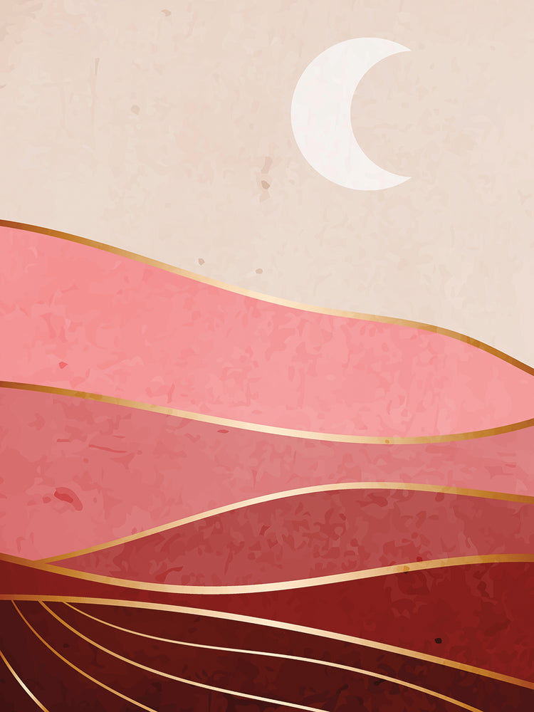 Moon and Mountains I