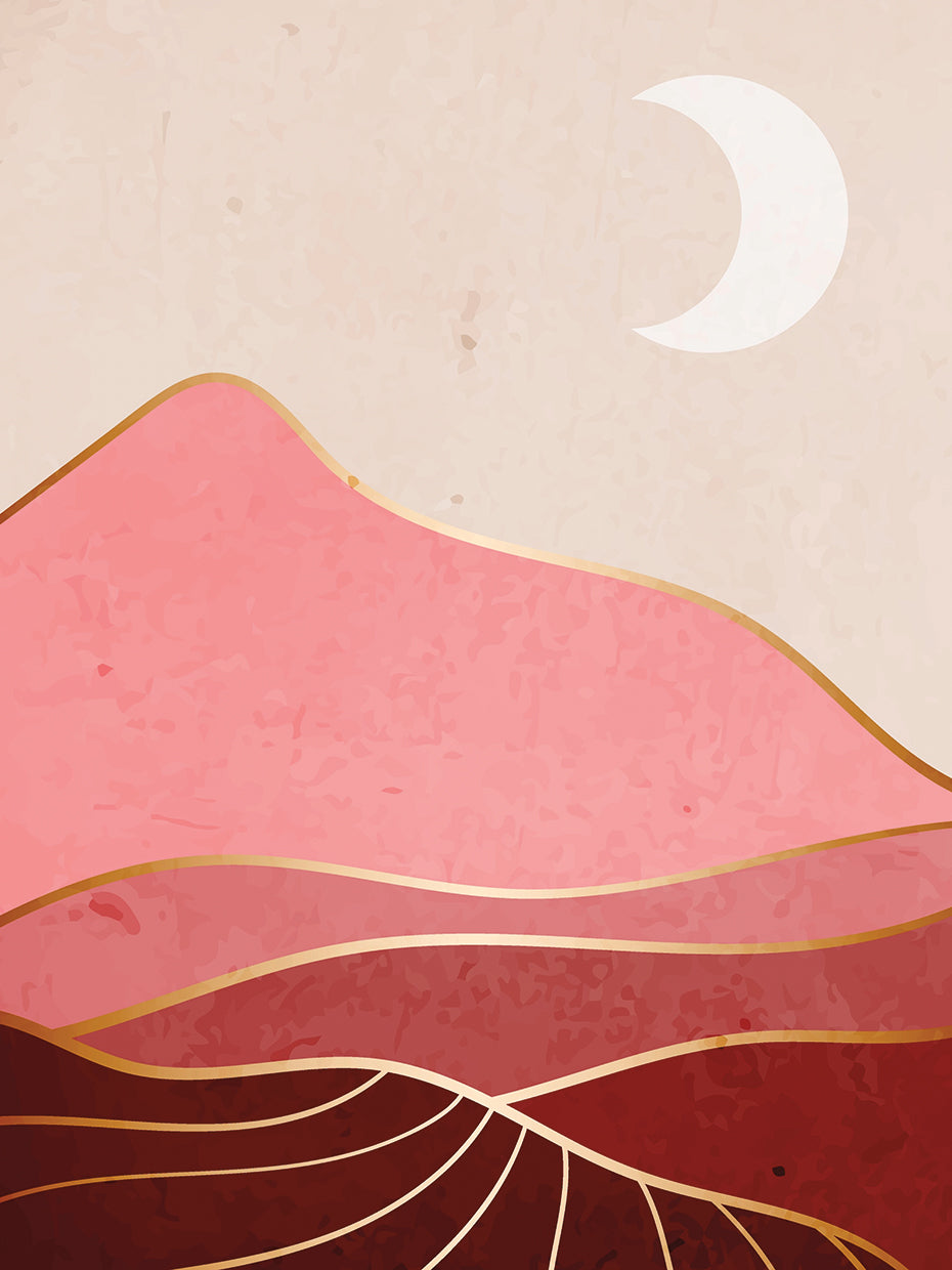 Moon and Mountains II