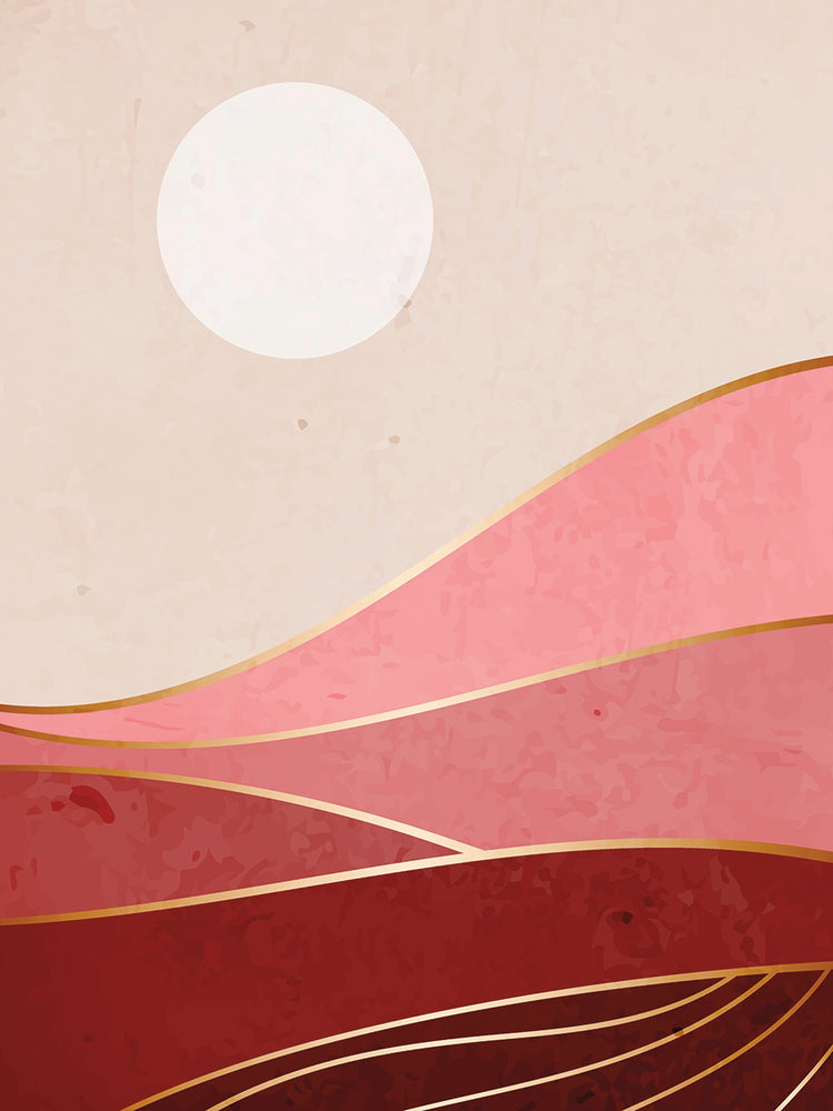 Moon and Mountains III