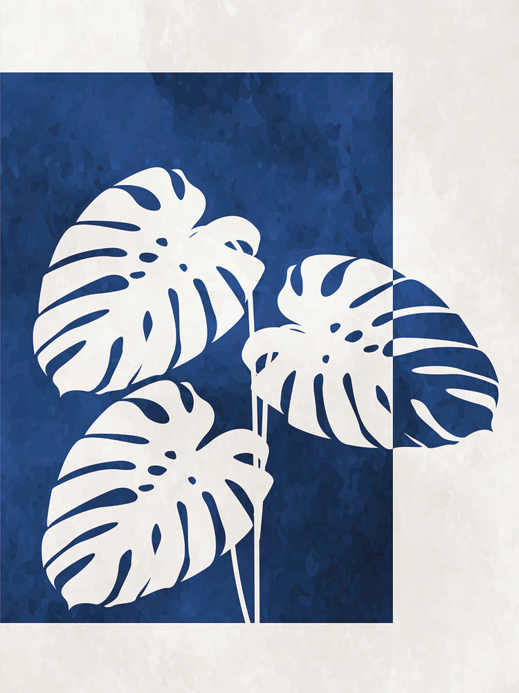 Tropical Palms Indigo