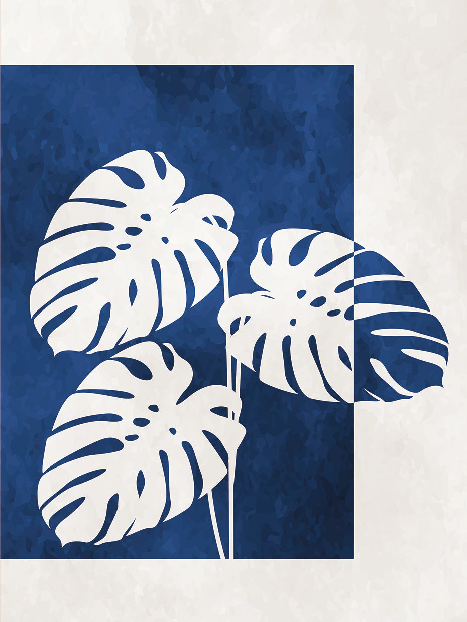 Tropical Palms Indigo