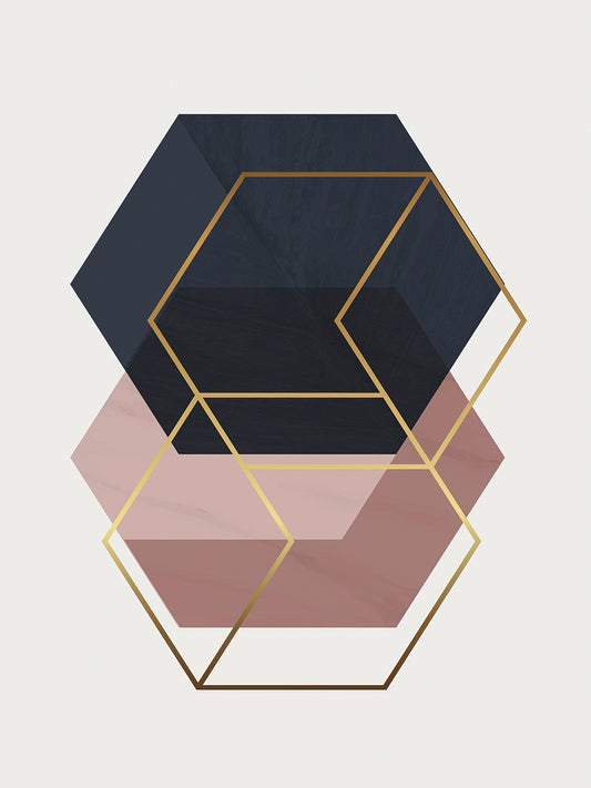 Gold Hexagon 1