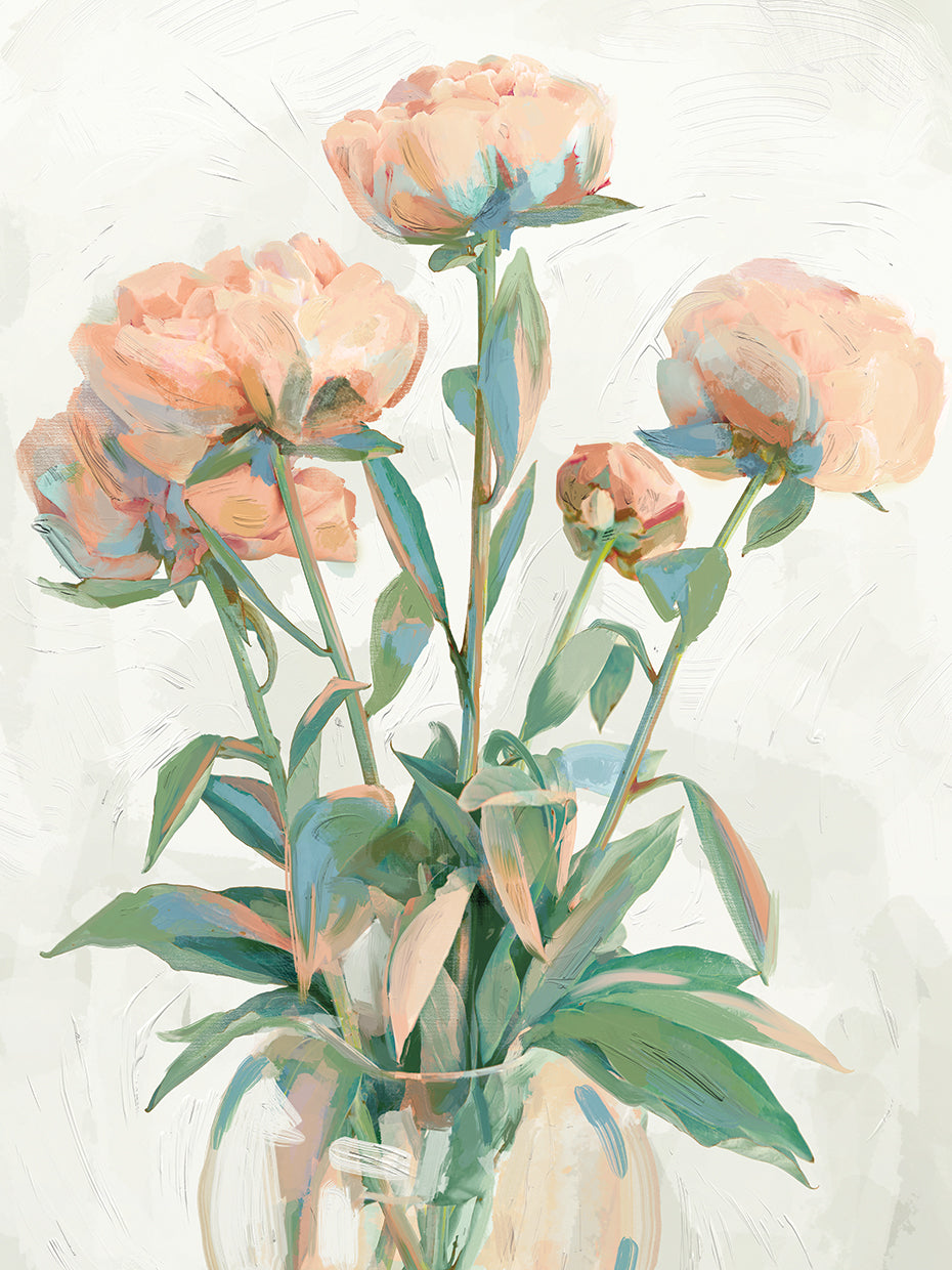 Peach Peonies