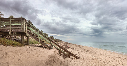 Stairs to the Beach Cottage Panorama