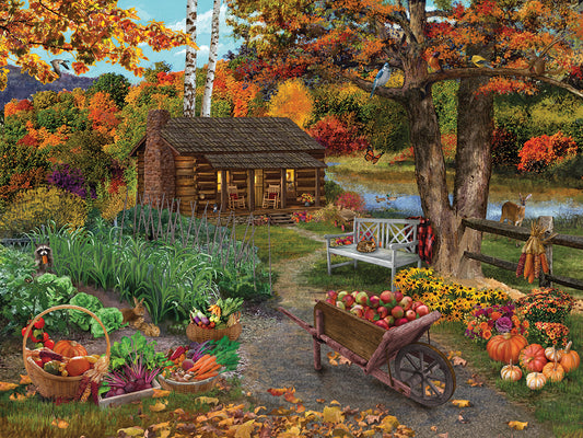 Harvest at the Cabin Canvas Print