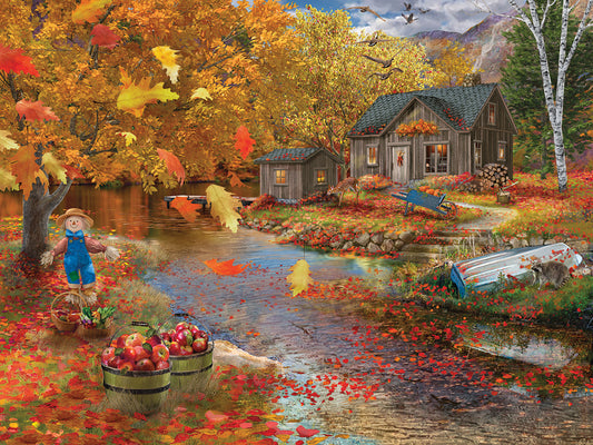 Autumn Cabin Canvas Print