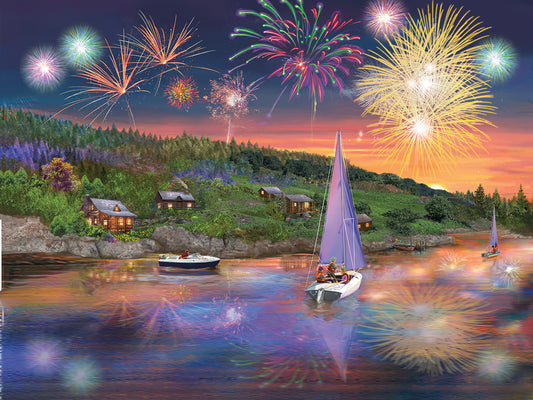 Sailboat Fireworks