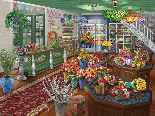 Zoe's Flower Shop Canvas Print