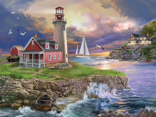 Sunset Point Lighthouse Canvas Print