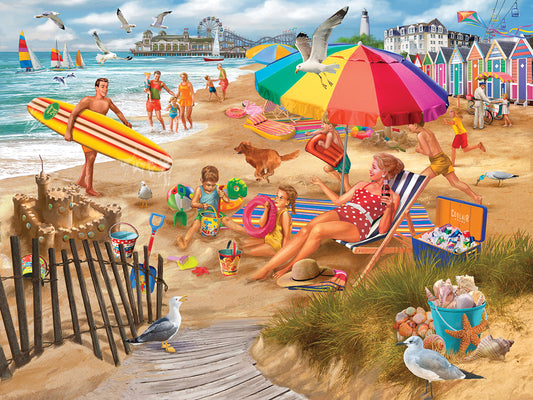 Seaside Summer Fun Canvas Print