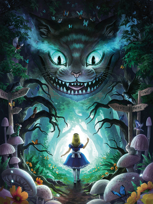 Alice Entering Wonderland Canvas Print