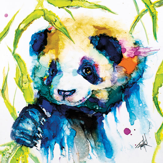 Bamboo Anda Panda Canvas Print