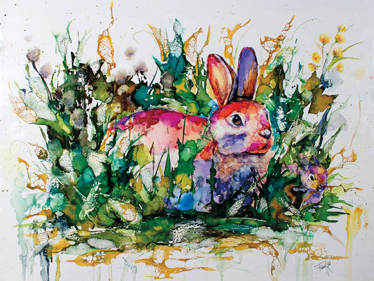 Some Bunny's Hiding Canvas Print