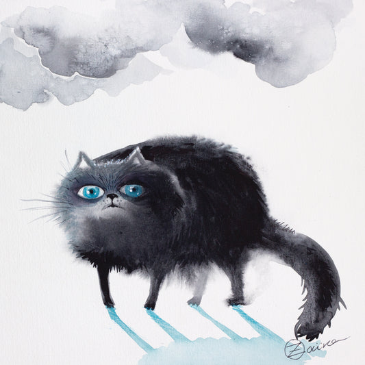 Black Cat 3 Canvas Print