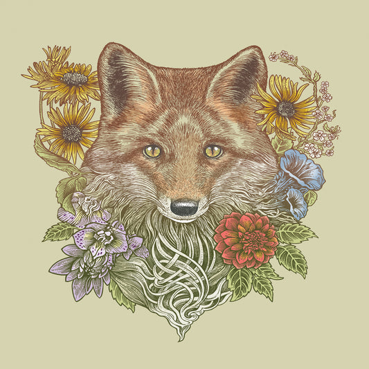 Fox Garden Canvas Print
