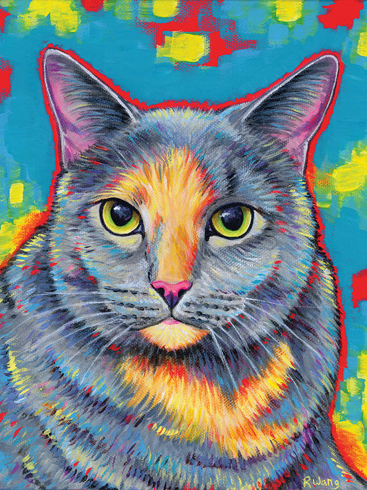 Dilute Tortoiseshell Cat Canvas Print