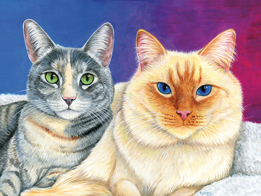 Two Cute Cats Canvas Print