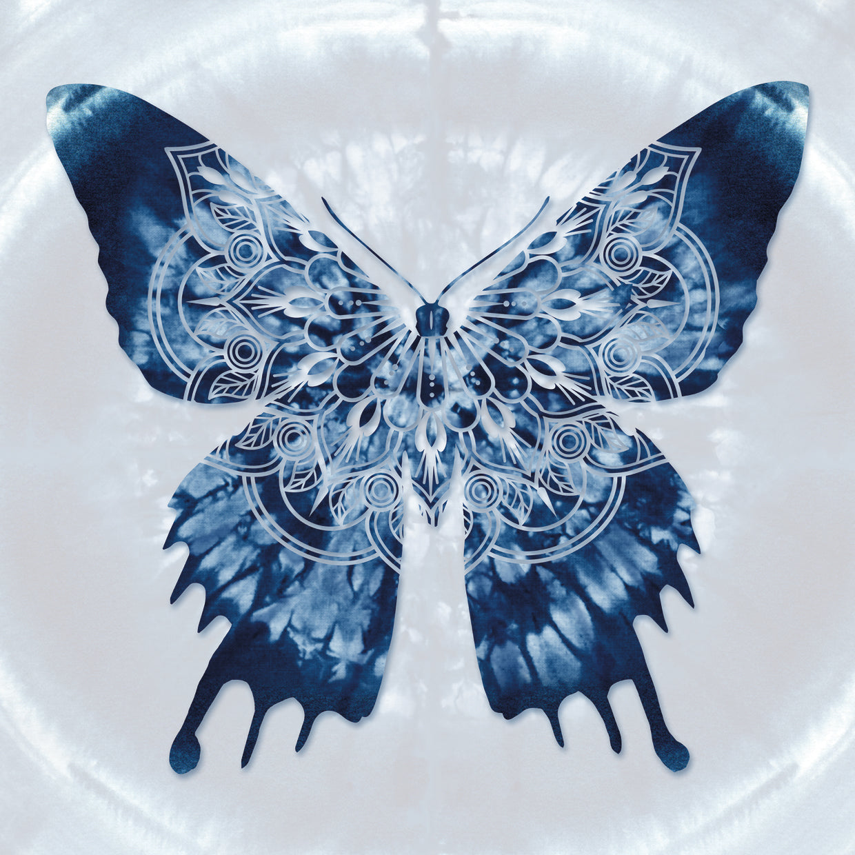 Butterfly Indigo Batik Mandala