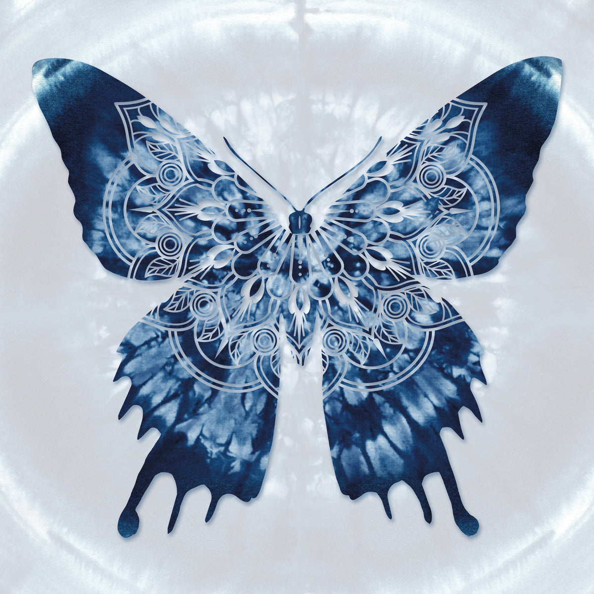 Butterfly Indigo Batik Mandala